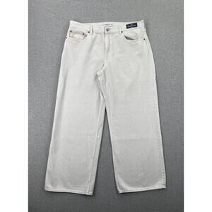 Abercrombie & Fitch Jeans Women 32 / 14 Curve Love Low Rise Ultra Loose Icy Gray